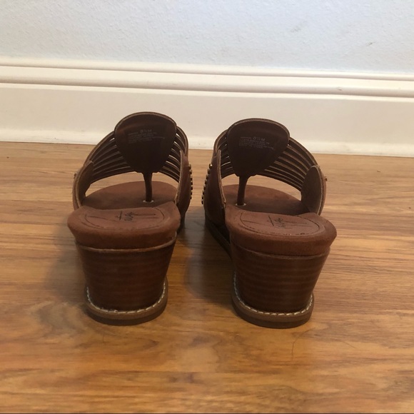 Latigo sandals brown with small wedge heel - Picture 5 of 7